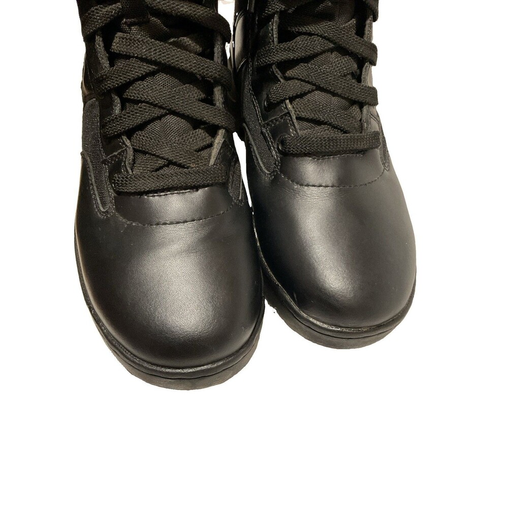 Response Gear Tactical Boots Men's Combat Work Lace Zip Black Leather Size US 10